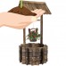 Best Choice Products Wooden Wishing Well Bucket Flower Planter Patio Garden Outdoor Home Decor   